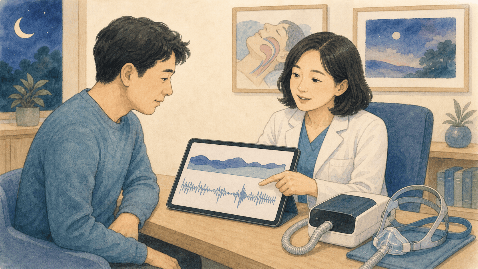 자동형 양압기의 사용자료를 함께 확인하는 진료