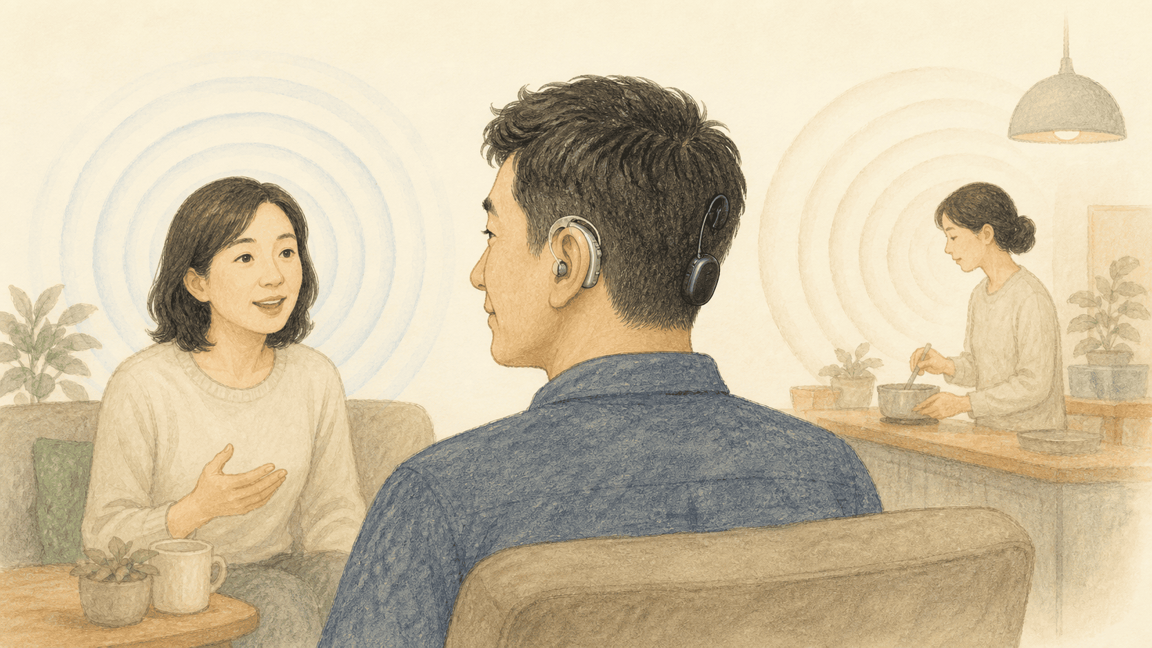 말소리와 소음 방향을 함께 살피는 BiCROS 착용자