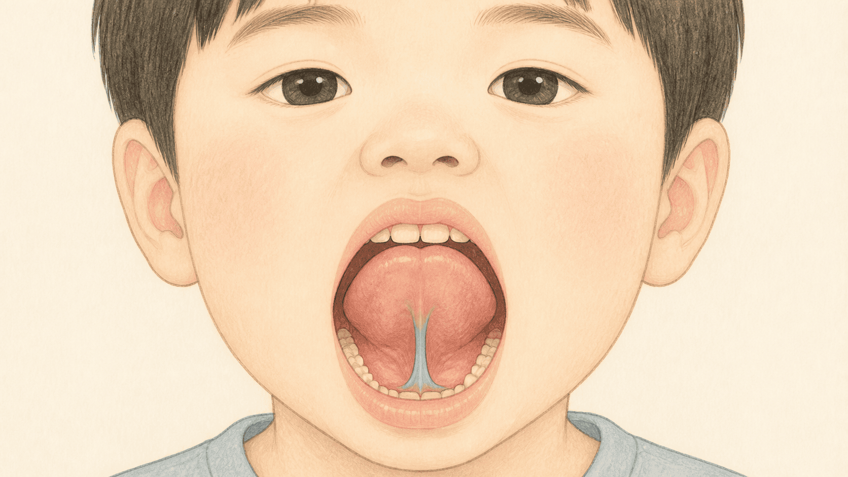 혀 밑과 입바닥을 잇는 얇은 띠인 설소대