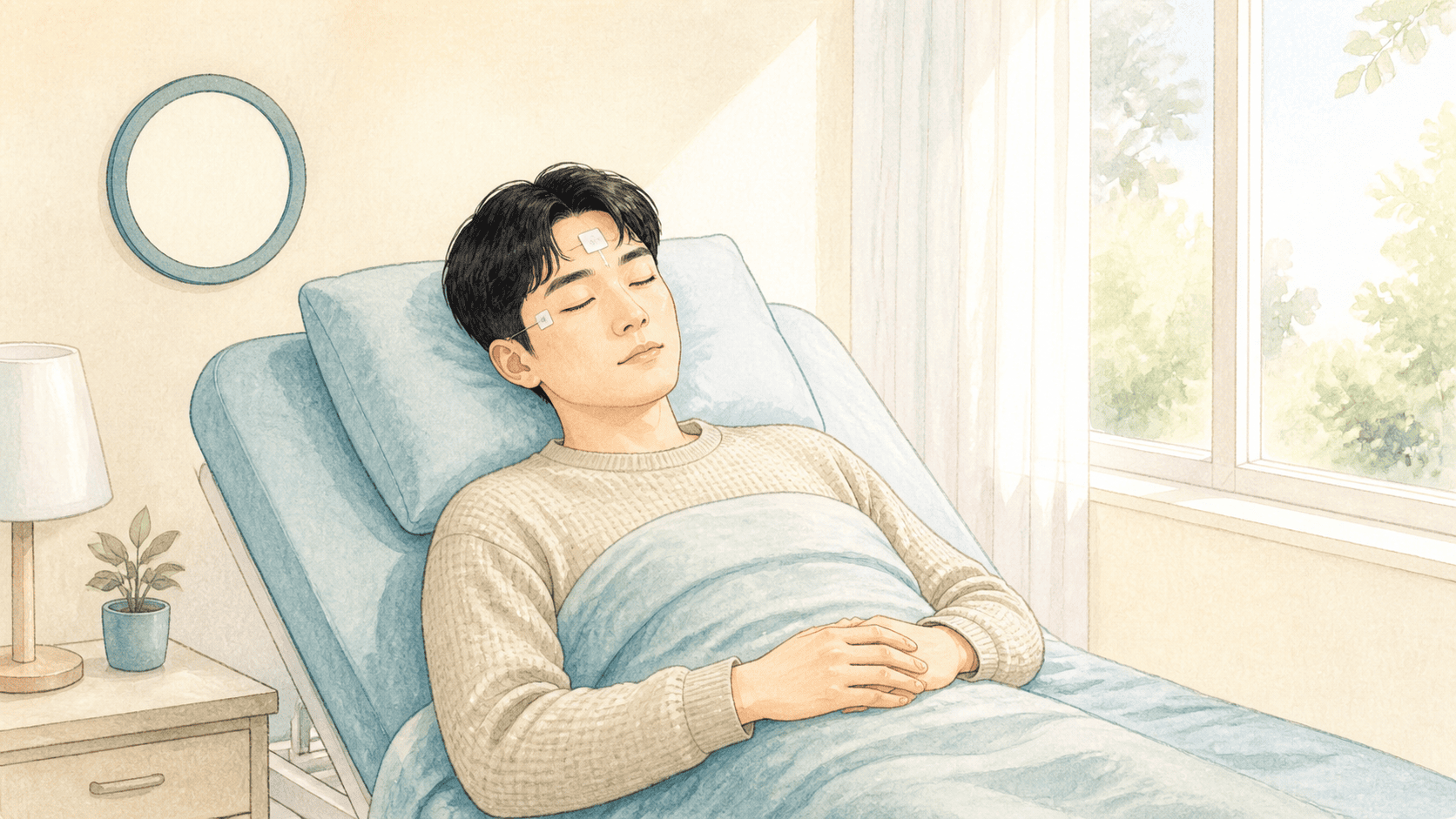 낮 동안 짧은 낮잠을 여러 번 시도하는 다중수면잠복기검사