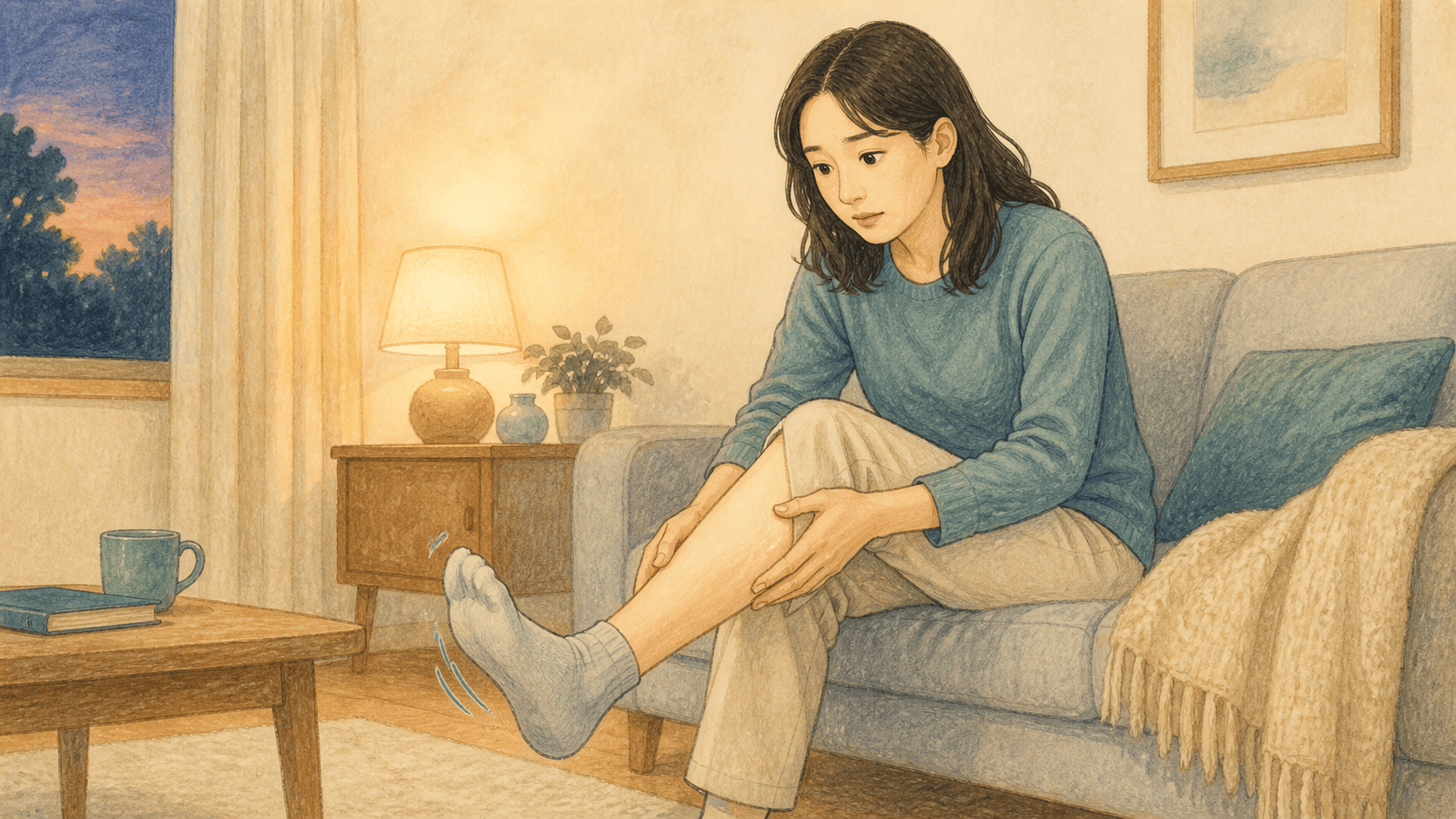 쉴 때 다리가 불편한 하지불안증후군 증상