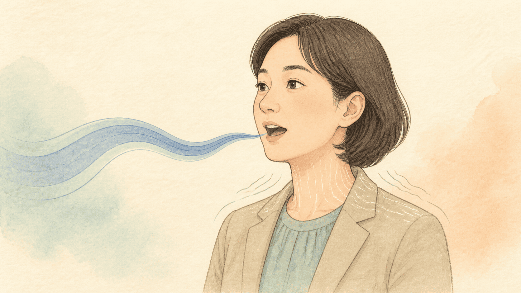 말할 때 목에 힘이 들어가는 발성 노력